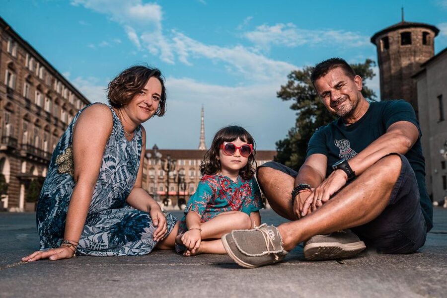 Torino: private photoshoot with professional photographer - Piazza Vittorio, San Carlo, and Castello: classic backdrops with camera-ready geometry